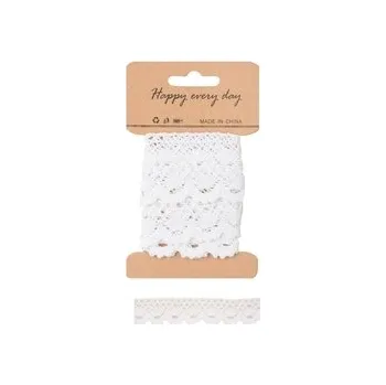 Krajka Dekorační krajka bílá 1 m