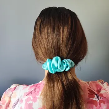 Spona do vlasů Scrunchie mentolová
