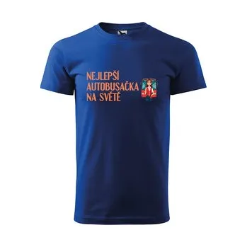 Pánské tričko Tričko s potiskem Nejlepší autobusačka na světě: modré 4XL