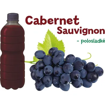 Cabernet Sauvignon 1l (PET lahev) - polosladké 12,5% alk. | Rybízák polosladké 12,5% alk.