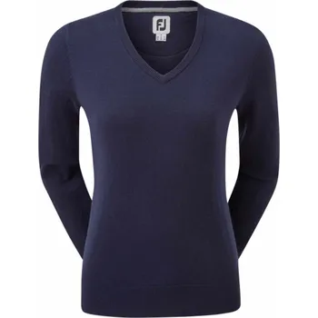FootJoy Wool Blend V-Neck dámský svetr, tmavě modrý dámské, XL