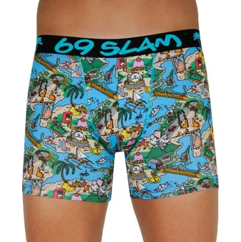 Boxerky Pánské Boxerky 69SLAM fit bali (MBYBAL-PO) XXL MBYBAL-PO Možnost vrácení zboží ZDARMA do 120 dnů!