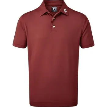 FootJoy Stretch Pique Solid pánské polo, maroon pánské, S