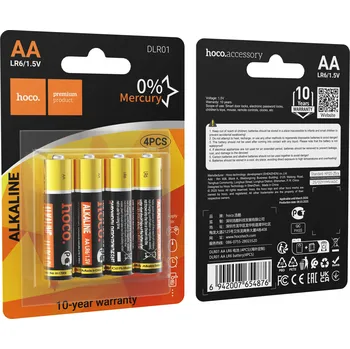 Článková baterie Hoco baterie LR6 (AA) / 4ks