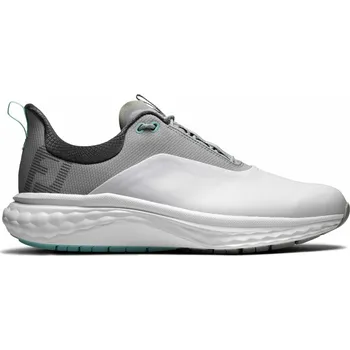 Golf FootJoy Quantum pánské golfové boty, bílo/šedé bez spajků, standardní, bílé, 39