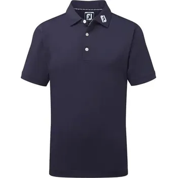 Chlapecké tričko Footjoy Stretch Pique Solid dětské polo, tmavě modré dětské, XL