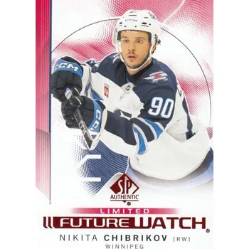 Sběratelská karetní hra insert RC karta NIKITA CHIBRIKOV 24-25 SP Authentic Future Watch Limited Red číslo 150