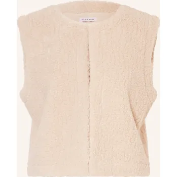 Mrs & Hugs Dámská Plyšová Vesta, krémová, 38