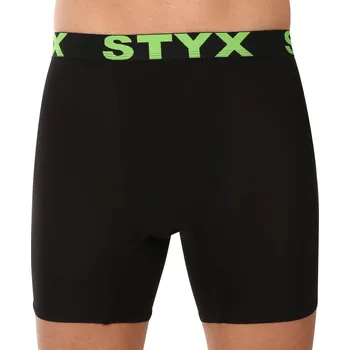 Pánské spodní prádlo Pánské boxerky Styx long sportovní guma černé (UN2960) XXL Možnost vrácení zboží ZDARMA do 120 dnů!
