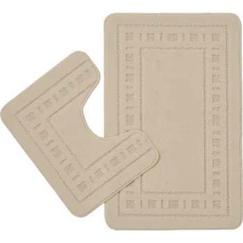 Koupelnová předložka Světle hnědé WC koupelnové předložky v sadě 2 ks 50x80 cm Armoni – Catherine Lansfield ID_1801551