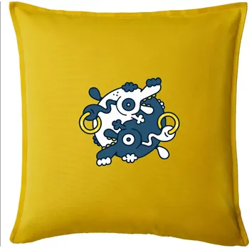 Polštář Yin & Yang abstraktní psi - Polštář 50x50 - 50x50 - Pouze potah ( Žlutá )