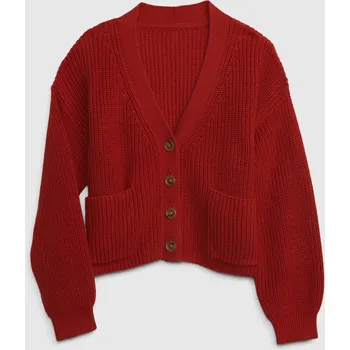 Dívčí svetr GAP Dívčí Dětský kardigan na zapínání GAP Červená 140-146 (2442000)
