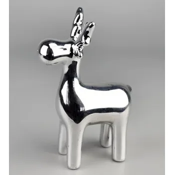 Vánoční dekorace Sob stříbrný