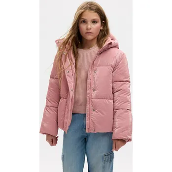 GAP Dívčí Dětská prošívaná bunda s kapucí GAP Růžová 160-164 (2447692)