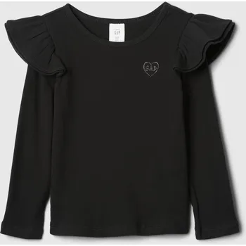 Dívčí oblečení GAP Dívčí Baby top s volánky GAP Černá 92 (2475315)