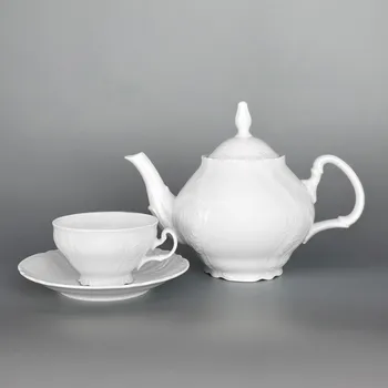 Konvice na čaj Thun 1794 BERNADOTTE čajová souprava bílá 13 dílná