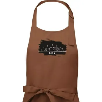 Kuchyňská zástěra Kiev - Silueta - Dámská zástěra na vaření - Univerzální velikost ( Kakaová )