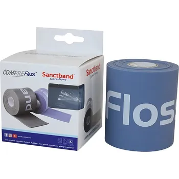 Kompresní guma Flossband by Sanctband, 7,5 cm x 2 m - borůvka - střední