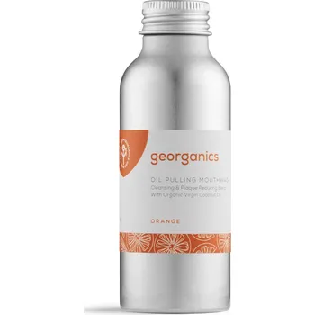Ústní voda Georganics | Ústní voda Oil Pulling - pomeranč Objem: 100 ml 100% přírodní složení bez fluoru, SLS a glycerinu