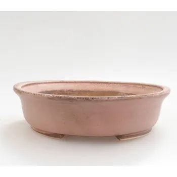 Květináč Keramická bonsai miska 15 x 14 x 4 cm růžová