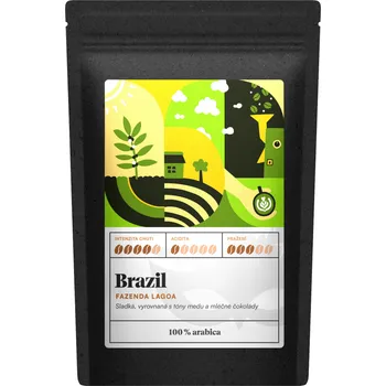 Káva Kafčo-čajda Brazil Fazenda Lagoa - káva Velikost balení: 250 g, Způsob mletí: Překapávaná (hrubá)