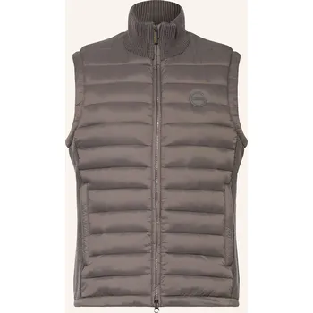Pánská vesta Colmar Pánská Prošívaná Vesta Ze Směsi Materiálů, šedá, 54