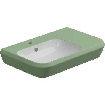 Umyvadlo Cruise, keramické, dvoubarevné, 80x48 cm, CRLAVBW80BI000031