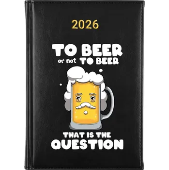 Kalendář Knižní kalendář 2026 A5 FunnyCase černý