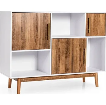 Televizní stolek Stojící TV stolek Costway 101,5 cm x 77,5 cm x 33 cm