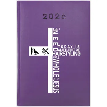 Kalendář Knihový kalendář 2026 A5 fialový