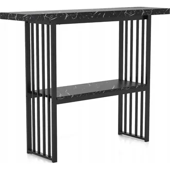 Konferenční stolek Konzolový Stolek Costway černá pololesklá 120 x 92,5 x 29,5 cm
