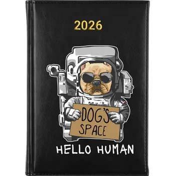 Kalendář Knižní kalendář 2026 A5 FunnyCase černý