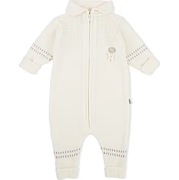 Kojenecký overall Dětský merino overal Classic "White" Lillelam VELIKOST: 68/6 měsíců