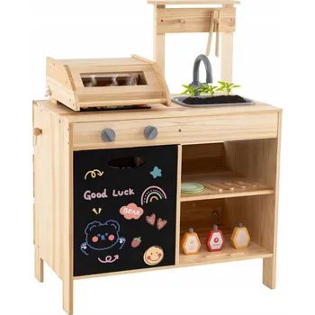 Dětská kuchyňka Dřevěná zahradní kuchyňka pro děti s grilem