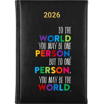 Kalendář Knižkový kalendář 2026 A5 černý