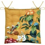 Podsedák na židli EMMY mustard/hořčicová 38x38x4 cm France