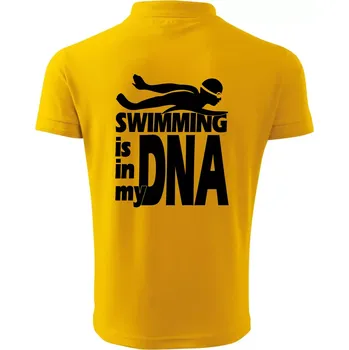 Pánská košile Swimming is in my DNA - Polokošile pánská Pique Polo 203 - L ( Žlutá )