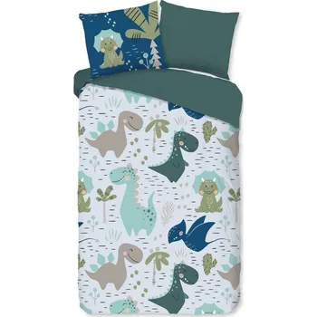 Povlečení Zelené/modré dětské povlečení na jednolůžko z mikrovlákna 140x200 cm – Good Morning ID_1808478