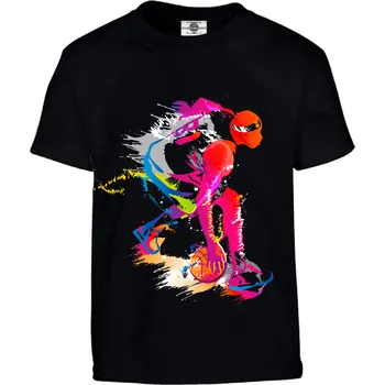 Pánské tričko Tričko Basketbalista Druh: Dětské, Barva: Černá, Velikost: 110-XS