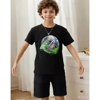 Chlapecké pyžamo LETNÍ PYŽAMO Velikost: 146, Barva: Černá