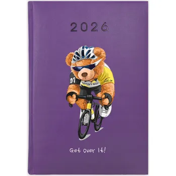 Kalendář Knihový kalendář 2026 A5 fialový