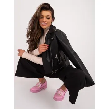 Dámská parka Dámská ramoneska se zapínáním na zip BIVA černá