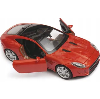 autíčko Jaguar F-Type kovový model v měřítku 1:34 -39 WELLY Nex orange