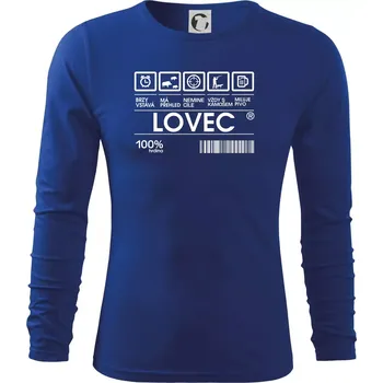 Pánské oblečení Čárový kód Lovec - Triko s dlouhým rukávem FIT-T long sleeve - M ( Královská modrá )