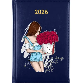 Kalendář Knižní kalendář 2026 A5 modrý