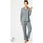 Key Vzorované dámské bavlněné pyžamo LNS 429 B25 dł/r S-XL rozpinana damska Velikost: S, Barva: vzory