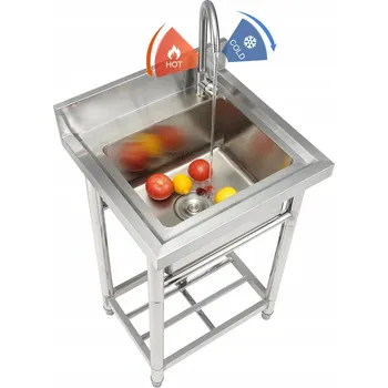 Nerezový dřez Dřez gastro dřez umyvadlo hospodářské 50x55 cm