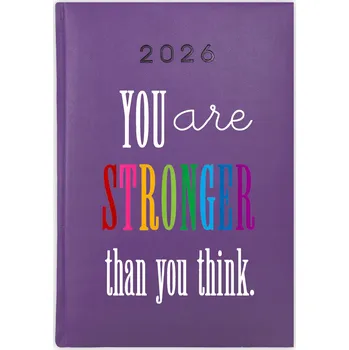 Kalendář Knihový kalendář 2026 A5 fialový