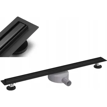 CALDO Lineární odtok 80 cm černý matný S01-80BL