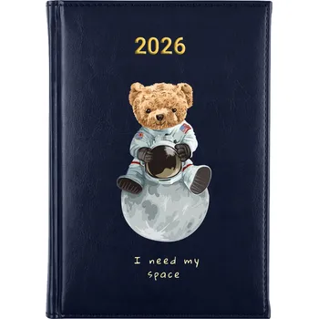 Kalendář Knižkový kalendář 2026 A5 FunnyCase modrý